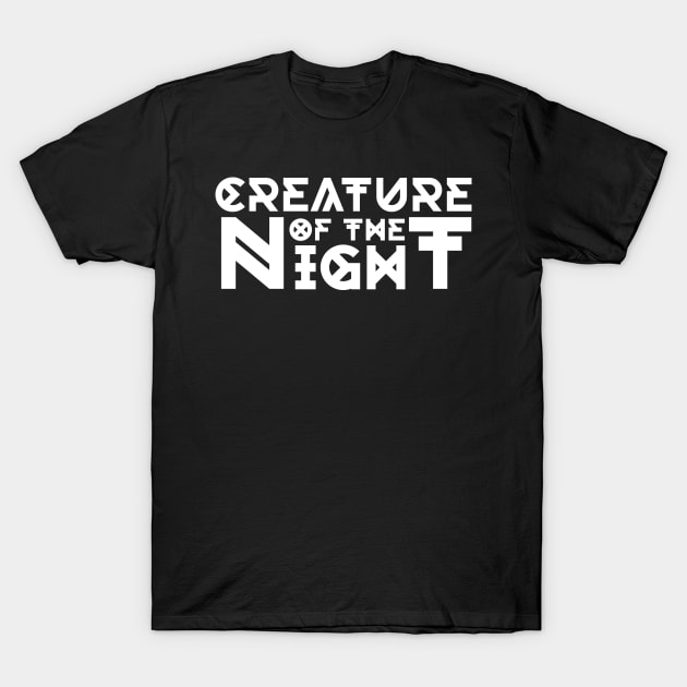 Creature Of The Night Gothic Motif T-Shirt by jazzworldquest